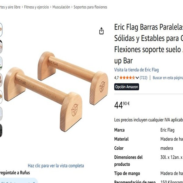 Eric Flag Parallettes madera haya